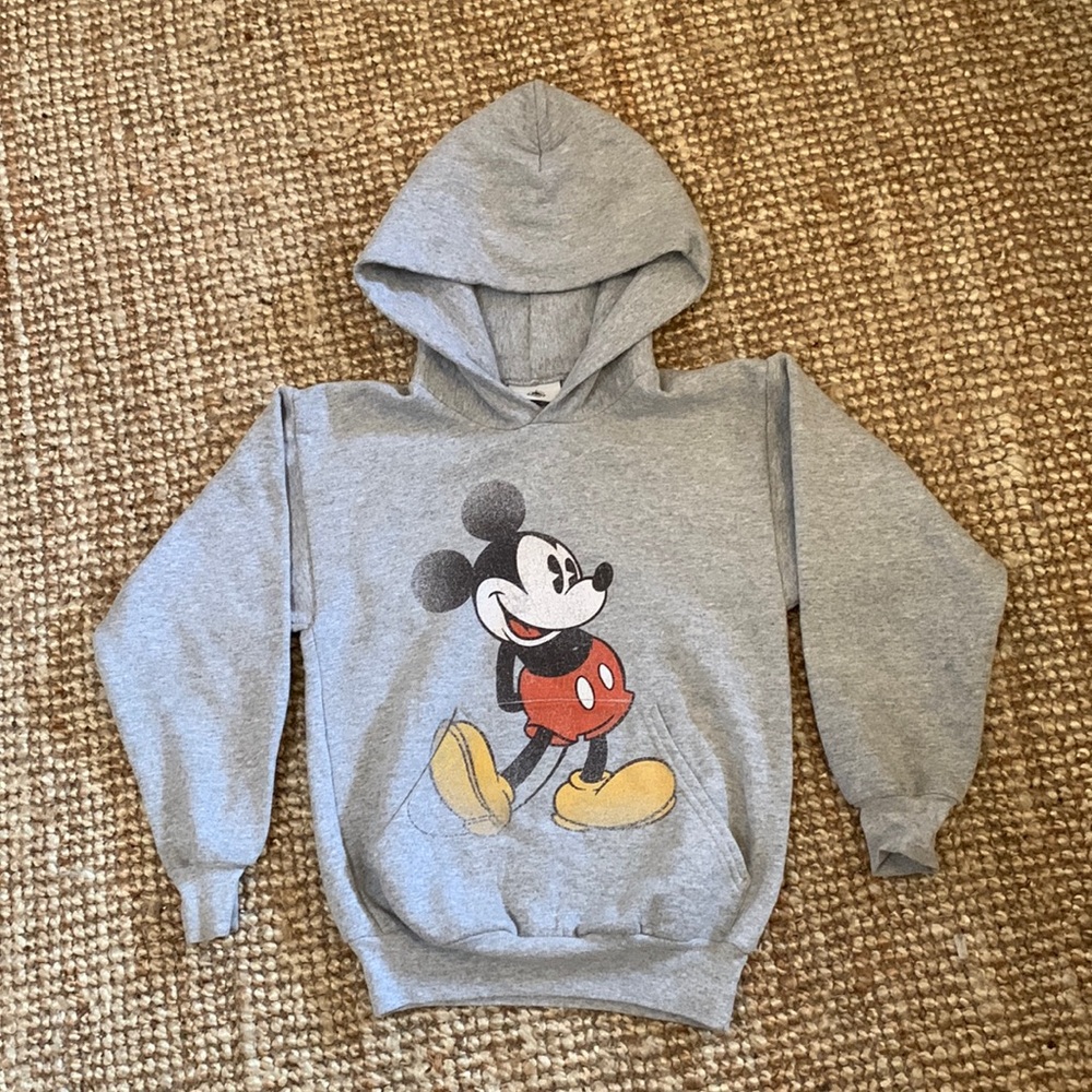 Vintage style Mickey Mouse hoodie. Size: youth medium- fits like a women’s XS